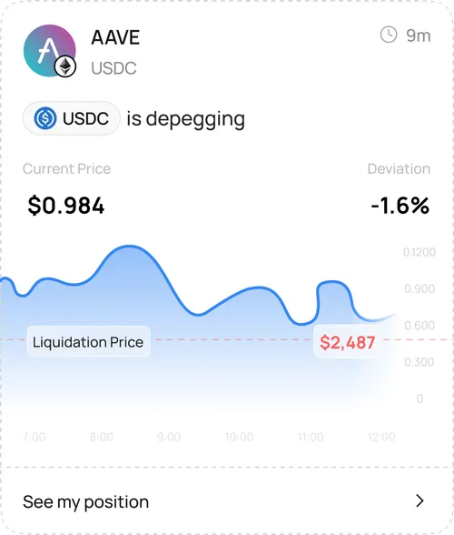 Depeg Watch alerts