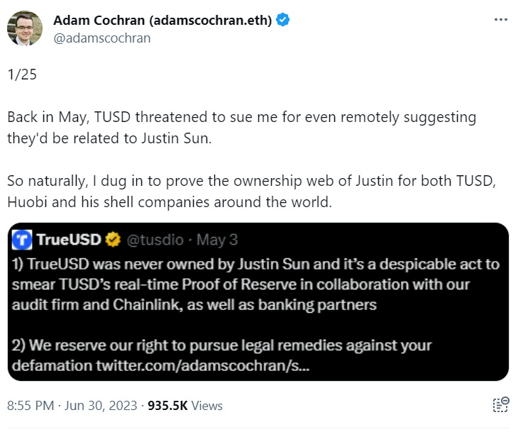 TrueUSD TUSD Custody and Audit Report
